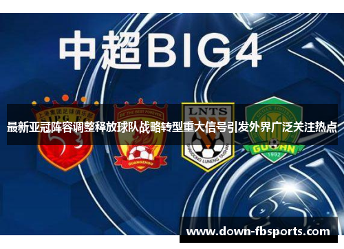 最新亚冠阵容调整释放球队战略转型重大信号引发外界广泛关注热点